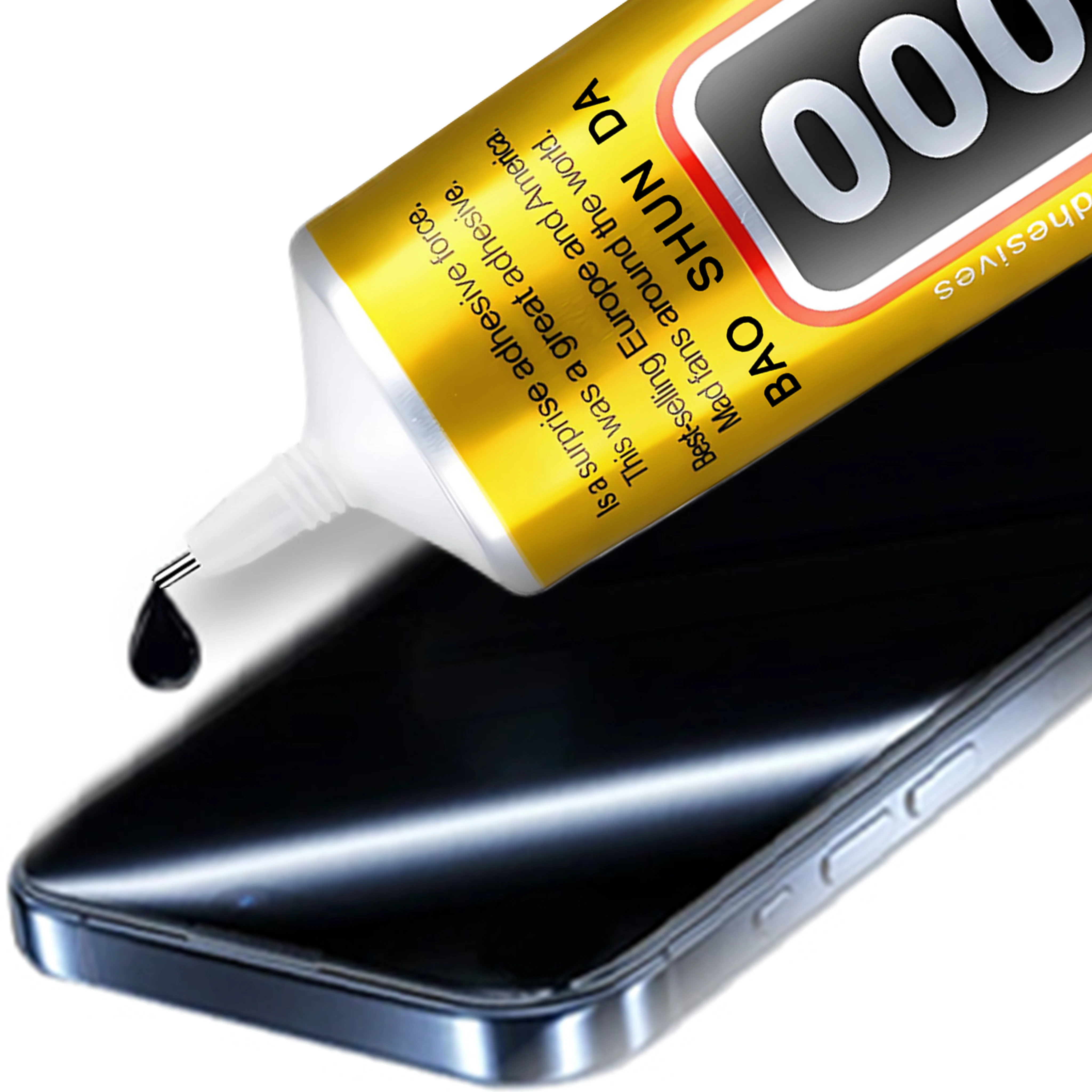 50 g wasserfester Kleber T7000 Schwarz Für die Reparatur von Handy-Rückabdeckungen-T-7000 Mehrzweckkleber, flüssig, schwarz