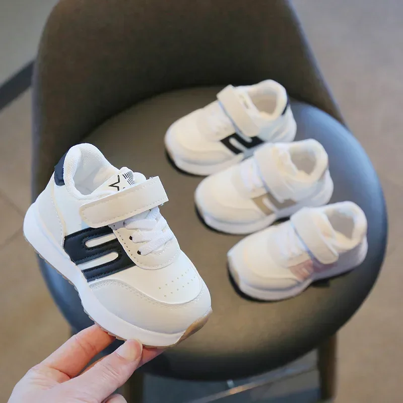 

Детская модная повседневная обувь для мальчиков и девочек, нескользящая спортивная обувь, детские кроссовки на толстой подошве, студенческие прогулки на открытом воздухе