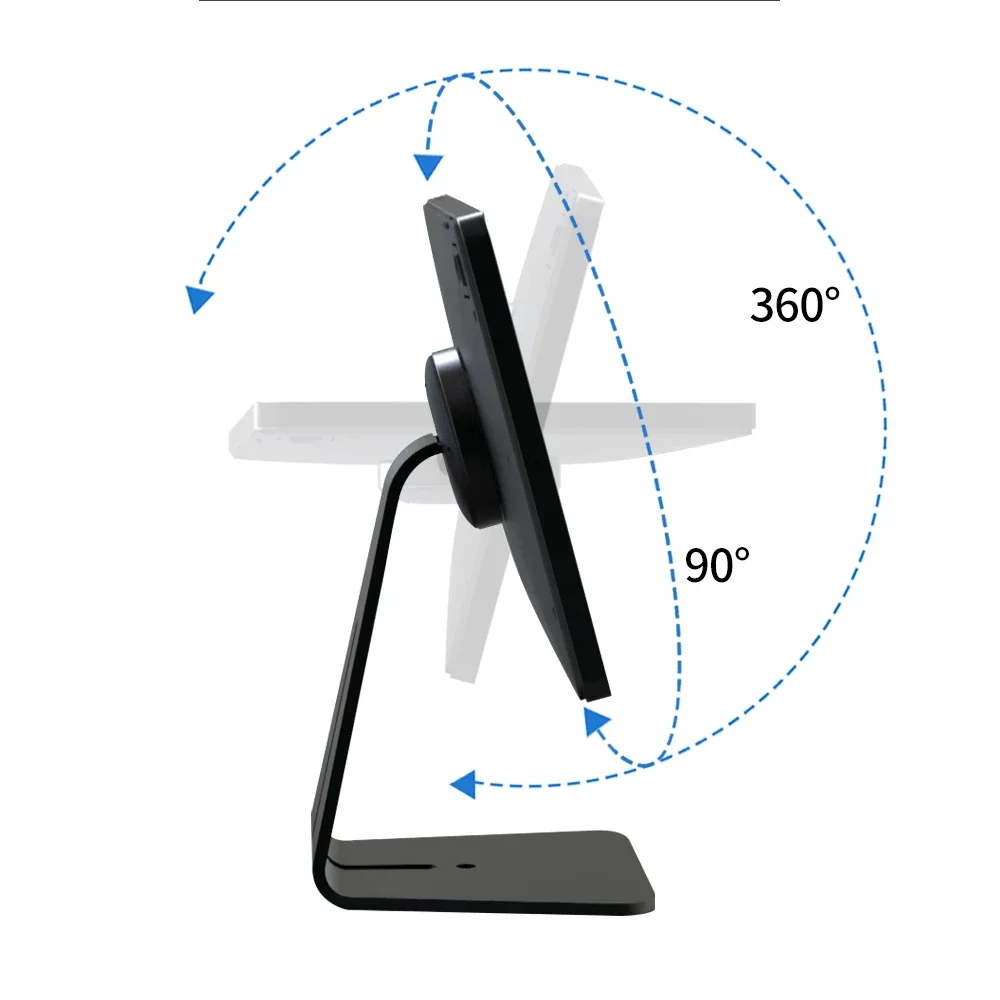 10.2 Inch Wireless Charging Stand Metal Suitable for iPad 7/8/9 Gen Desktop Adjustable Tablet Stand