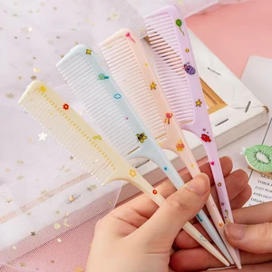 Conjunto portátil anti-estático de pente de cabelo para crianças, pente bonito para meninas, chil de bebê dos desenhos animados, 2pcs 12 principais vendas escova de cabelo bebe menina - №3