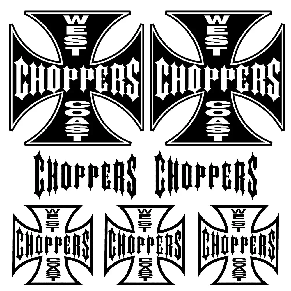 Classic for West Coast Choppers Graphics Decals Stickers Motorcycle Car Body Decorative Sticker Set Accessories Vinyl Decal