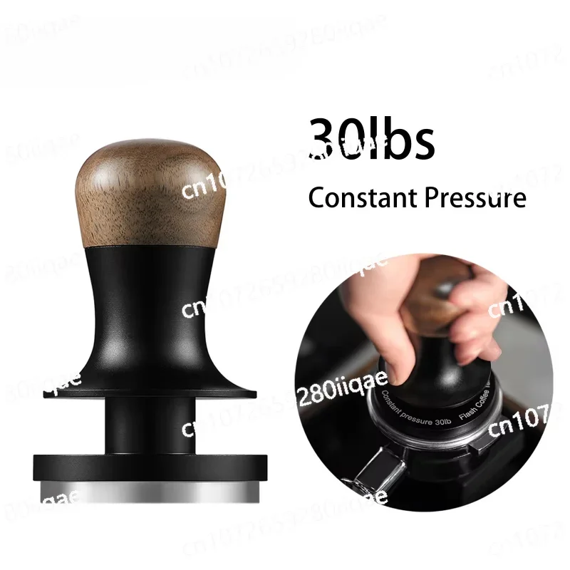 30lb Constant Pressure Coffee Tamper 51mm 53mm 58mm Espresso Flat Tampers with Calibrated Spring Loaded Barista Tool