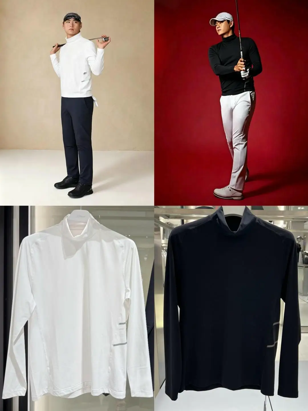 2026 New Men's Golf Shirt Autumn Winter Thickened Quick Dry Sportswear Breathable Elastic Golf Tops for Outdoor Golfing