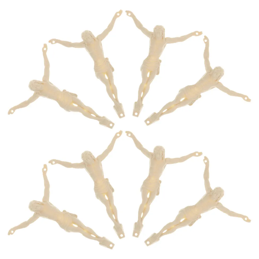 

8Pcs Jesus Decoration DIY Crucifix Craft Kit Home Religious Wall Pendant Catholic Jewelry Accessories Prayer Supplies