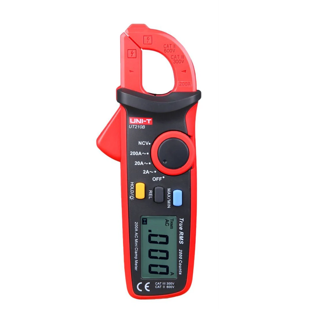 UNI-T Klem Meter Digitaal Ut210a Ut210b Ut210c Ut210e Ut210d Ac Huidige Mini Klem Multimeter True Rms Tangen Ammeter Auto Range