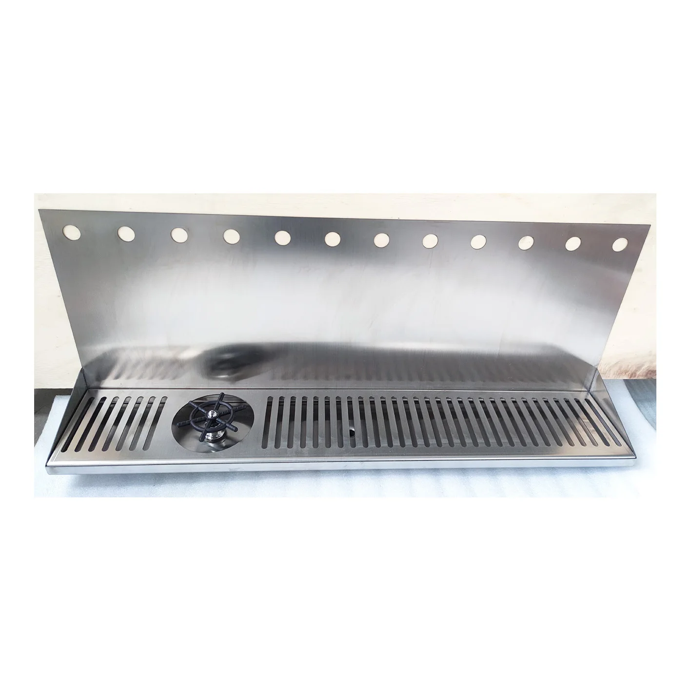 GHO 12 Faucet Stainless Steel Wall Mounted Beer Drip Tray Bar Accessories with Washer