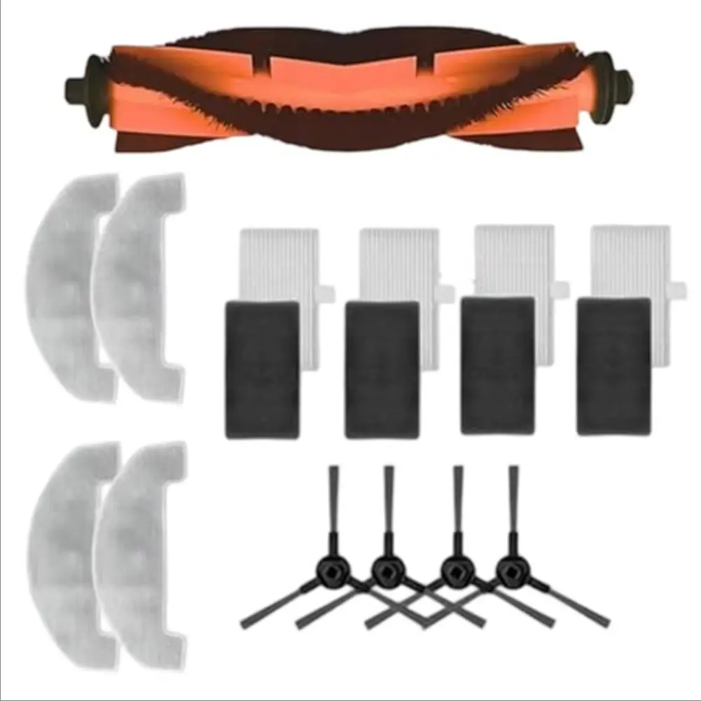 الجانب الرئيسي فرشاة تصفية ممسحة القماش عدة ل Mova E10/E20 زائد المكانس الكهربائية الجانب الرئيسي فرشاة تصفية ممسحة القماش قطع غيار الأجهزة المنزلية #1