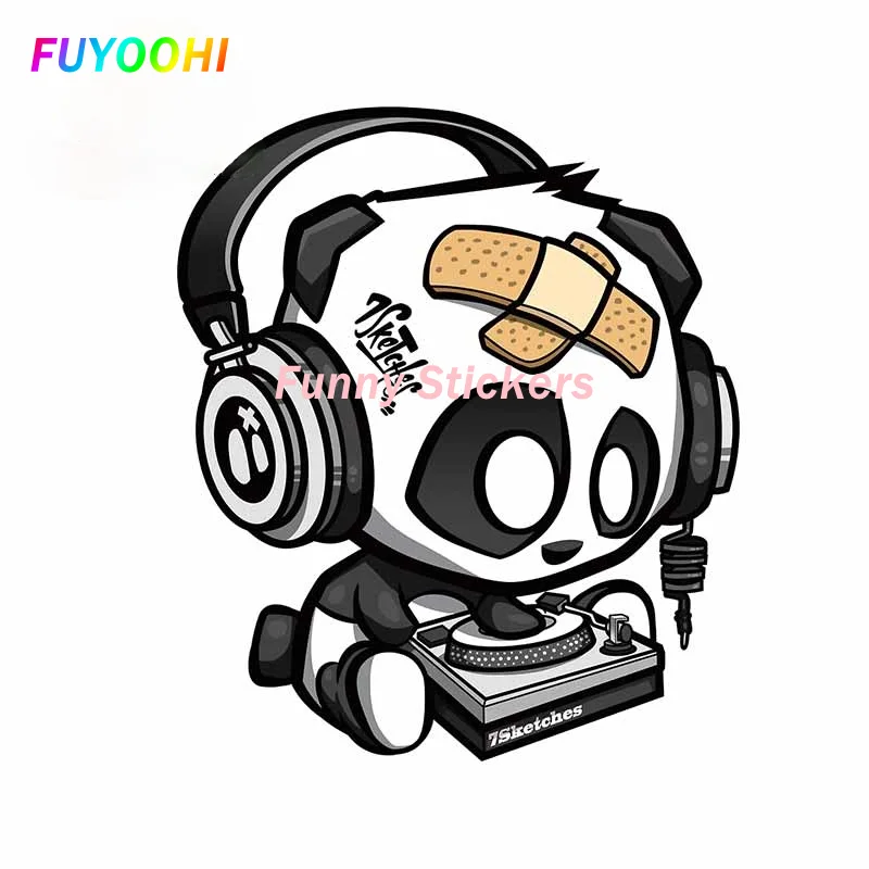 

FUYOOHI Exterior/Protection Fashion Stickers Fashion for DJ Panda Custom Printing Decal Personality Laptop Window Car Stickers