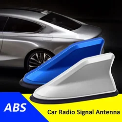 Waterproof Universal Car Radio Antenna Shark Fin Roof Decorative Antenna with Adhesive Tape Base with FM/AM Radio Function