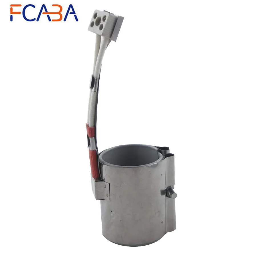 

FCABA 50*70mm 220V 330W Stainless Steel Mica Band Heater Electric Industrail Heating Element for Plastic Injection Machine