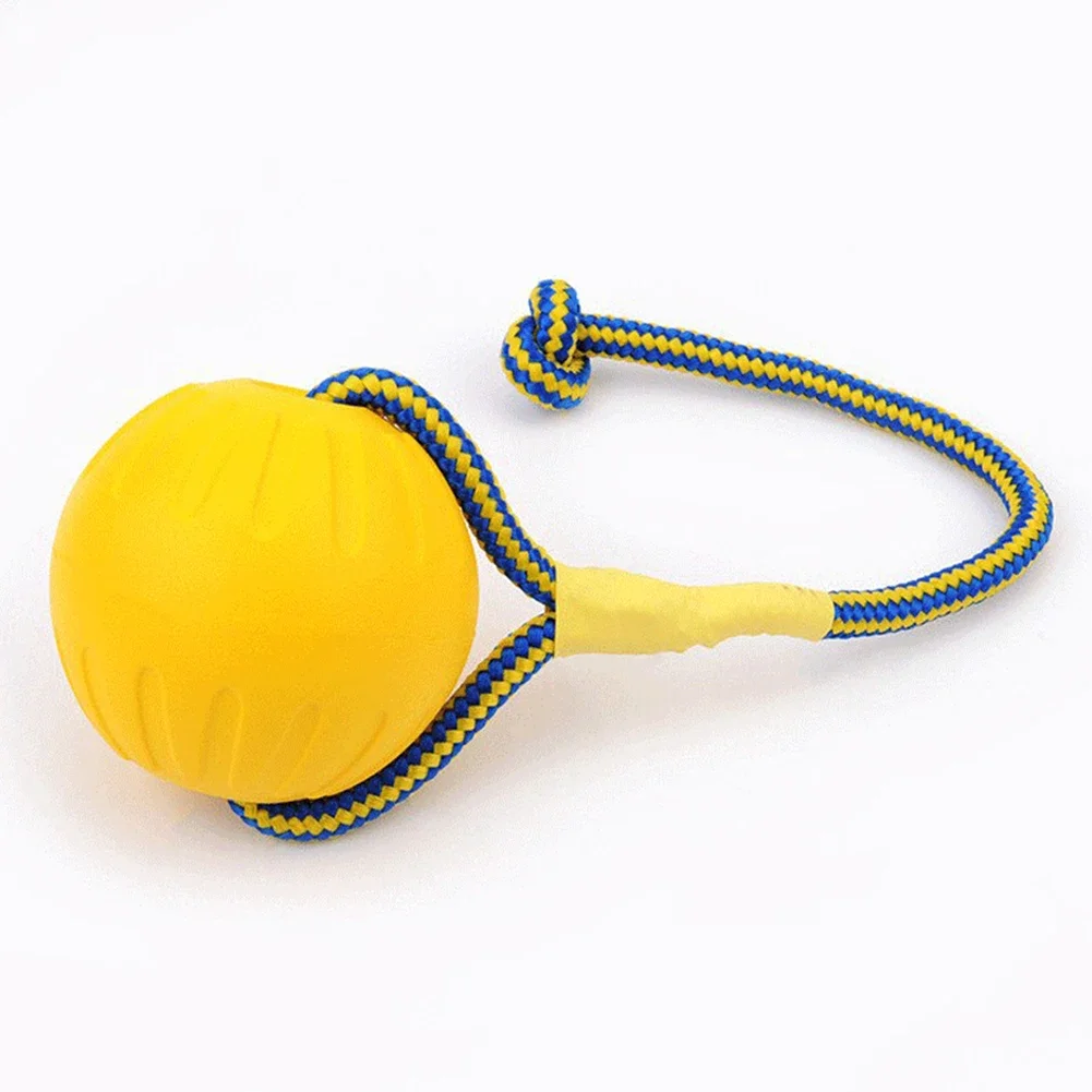 Dog Chew Toy with Carrier Rope Pet Training Ball Molar Toy Bite Teeth Cleaning Pet Dog Silicone Ball Pet Supplies Interactive