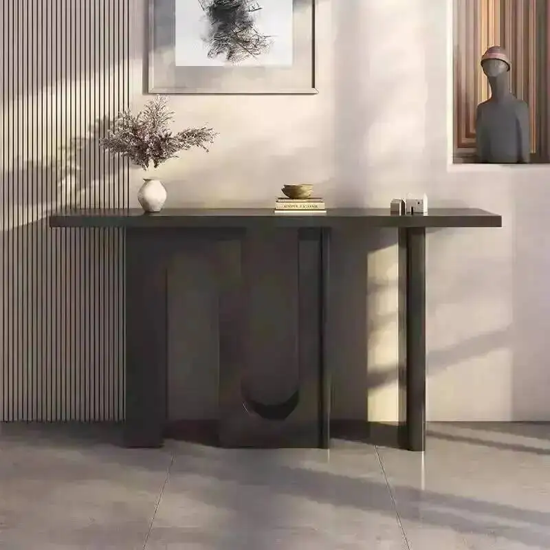 

Corner Living Room Console White Vertical Table Hall Modern Table Removable Luxury Tisch Wohnzimer Entrance Hall Furniture