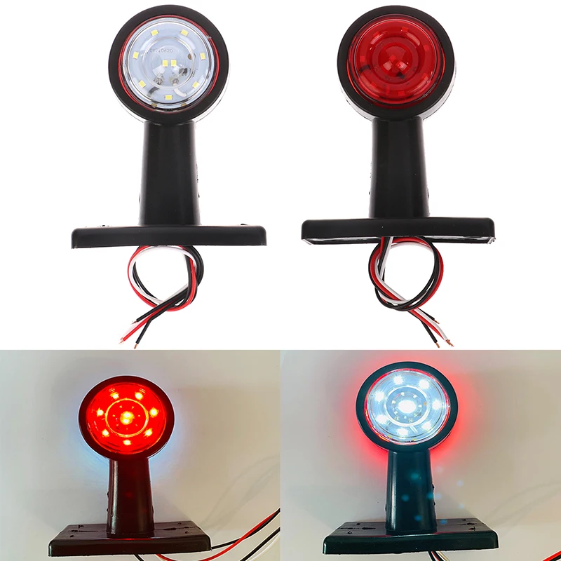 1Pcs Position Light Trailer Rear Lights LED Lanterns For Truck Side Marker Lights Lorry Clearance Lamp Red White 12V 24V