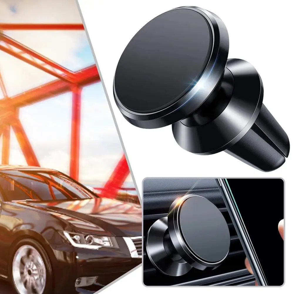 Car Phone Stand Suction Magnetic Magnetic Air Outlet Interior Instrument Car Support Panel To Car Frame Navigation Attached Y4U8