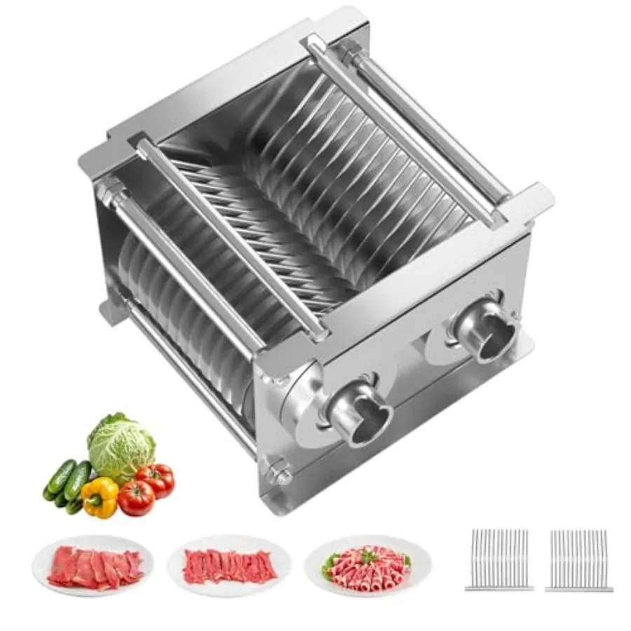 مجموعة شفرات من الفولاذ المقاوم للصدأ مقاس 7 مم لآلات تقطيع اللحوم التجارية مثالية لتقطيع اللحوم بدون عظم وتطبيق القطع الدقيق