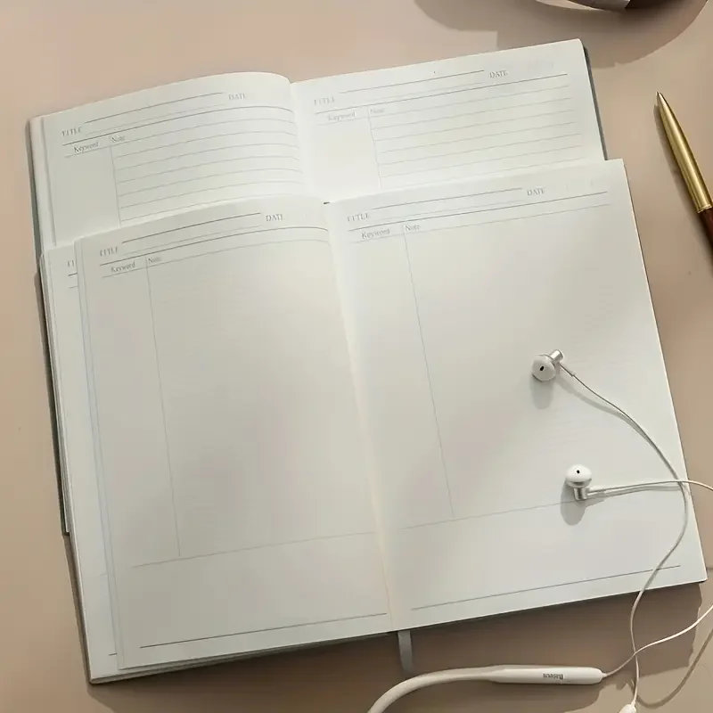 200 Seiten Büro Hocheffizientes Cornell-Notizbuch Notizbücher B5 PU-Ledereinband Notizblock Tagebuch Schulbedarf – Detail 5