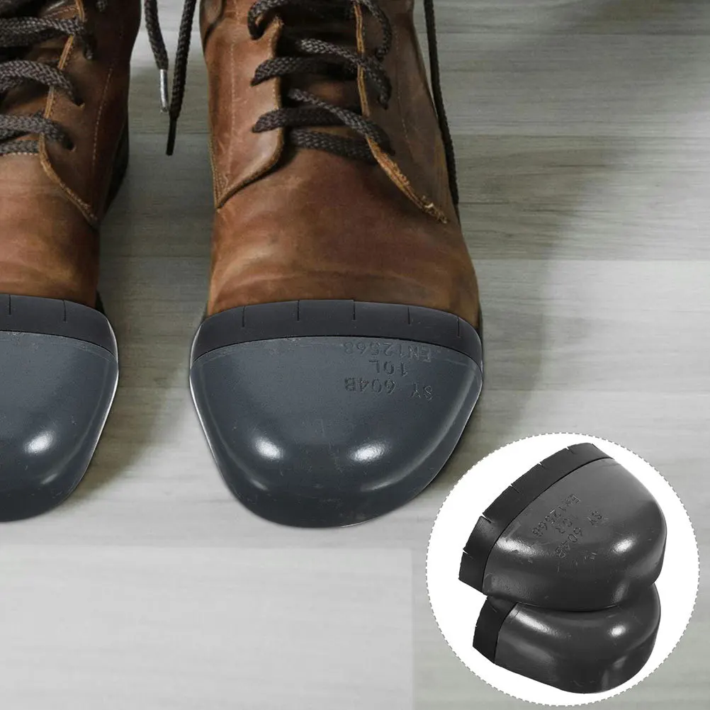 

Anti-Crush Puncture Resistant Safety Toe Caps Universal Fit Plastic Rubber Shoe Guards For Work Labor Protection Footwear