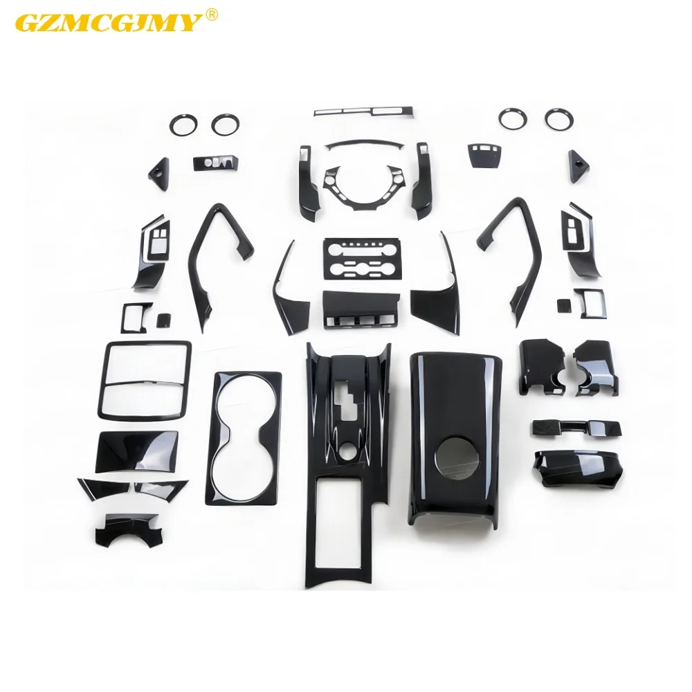 الجانب الأيسر القيادة 39 قطعة Prepreg الكربون 08-19 قديم إلى جديد طقم الكسوة الداخلية لنيسان GTR R35 ألياف الكربون الجافة مجموعات السيارات الداخلية