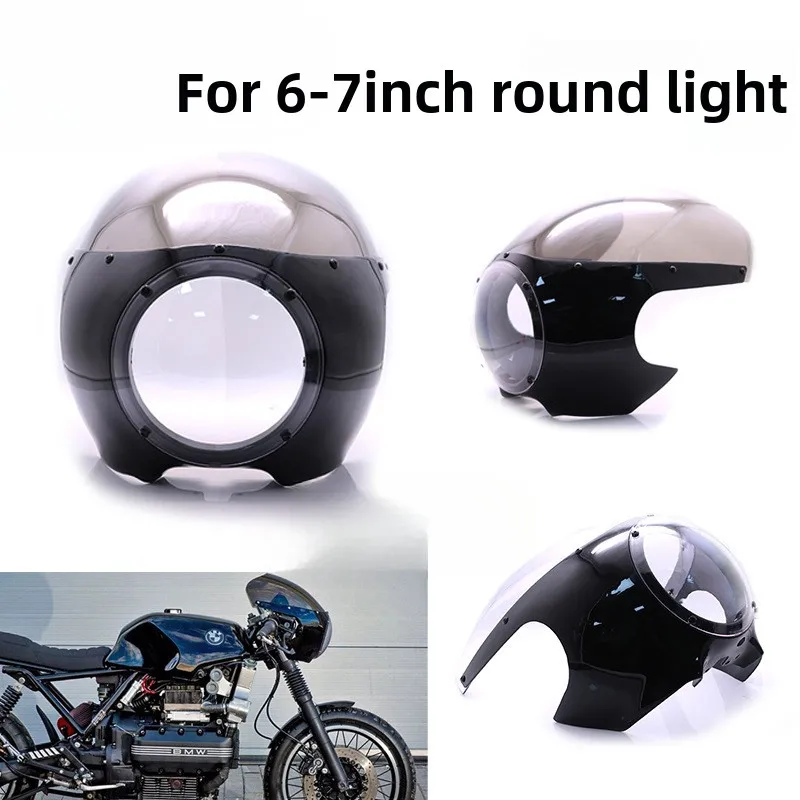 Motorcycle Accessories Retro Motorcycle Diffuser Universal Modification Headlight Hood Fairing Harley Car Lampshade