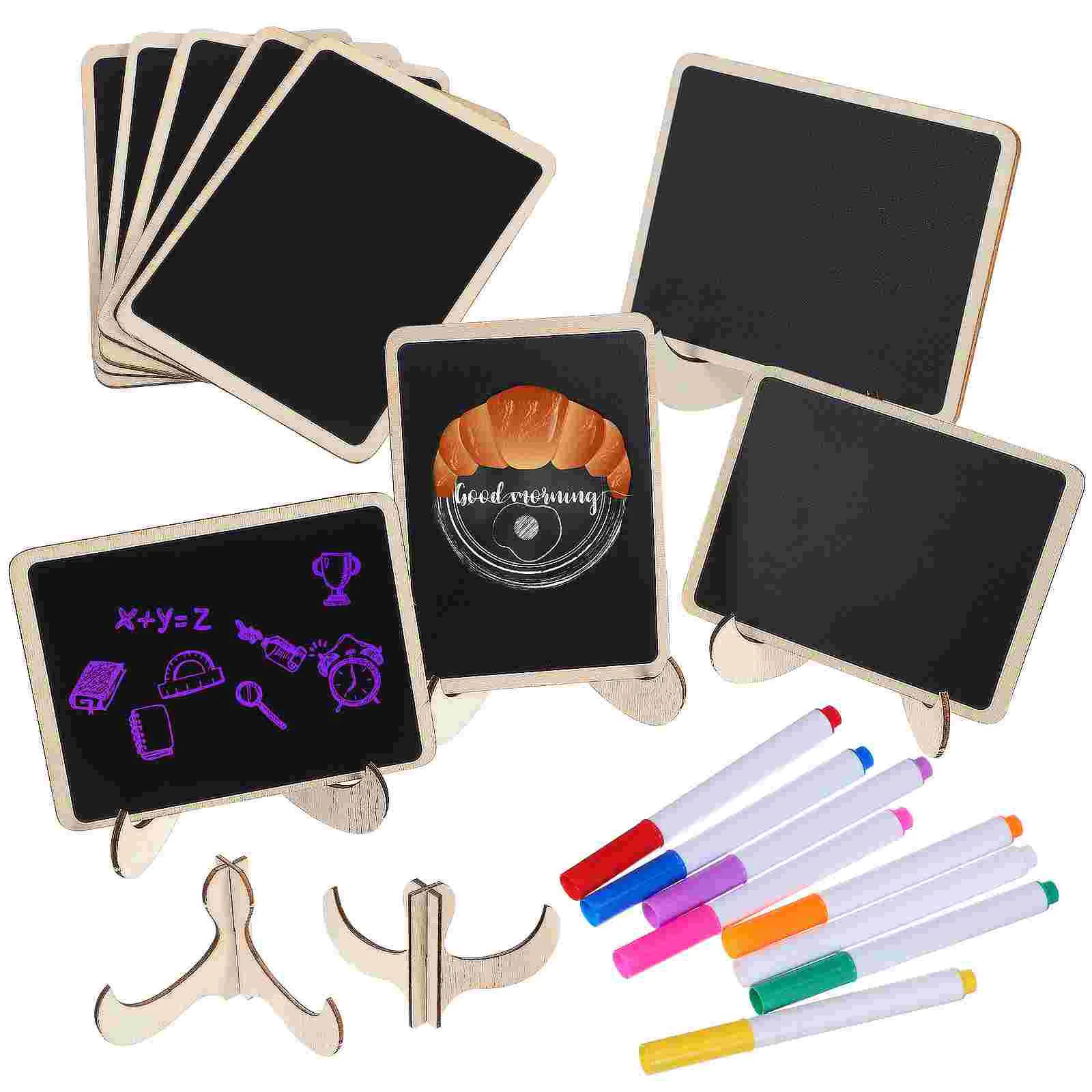 

Small Drawing Board Ornaments Mini Chalkboard Message Price Boards Party Kitchen Notes Household