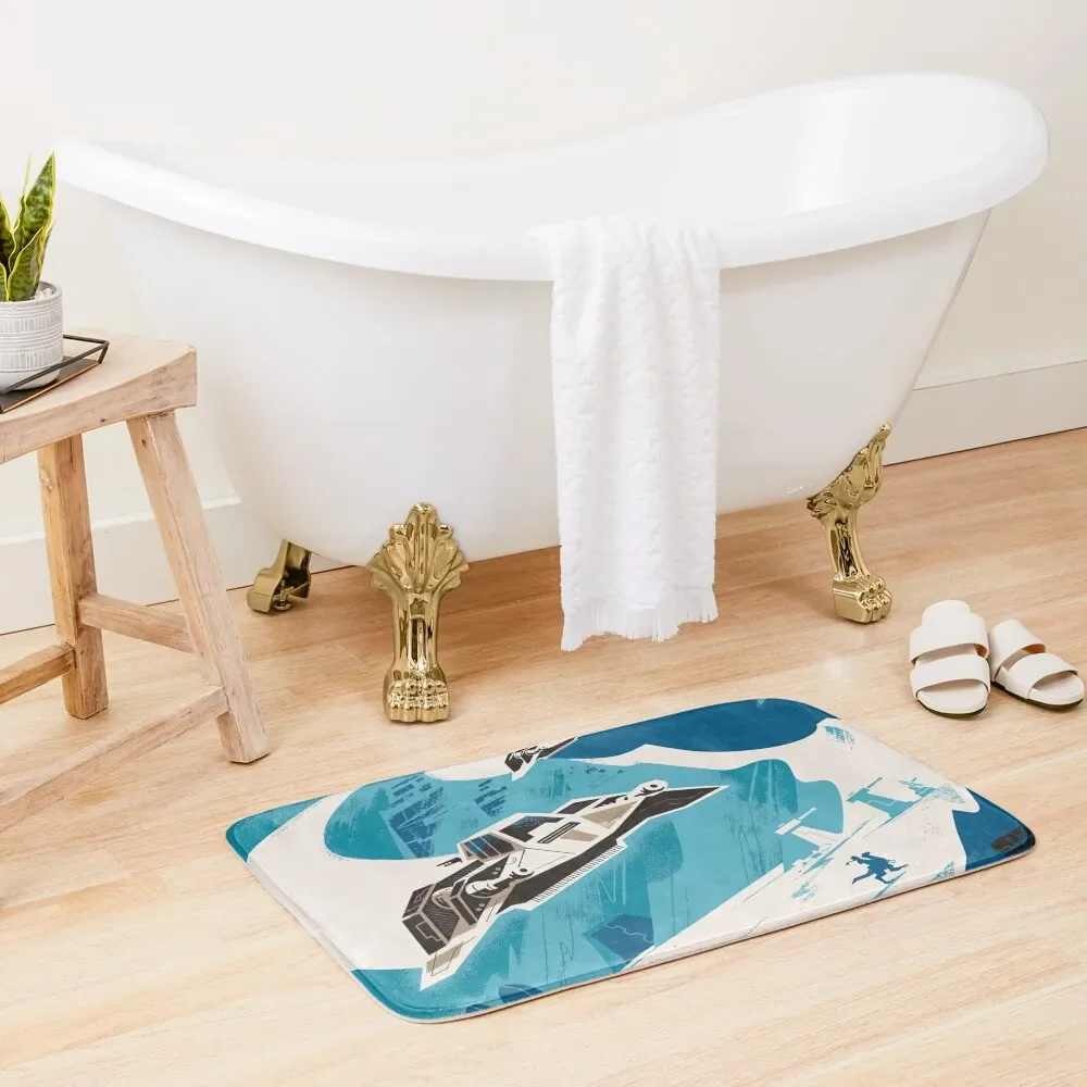 

Vintage Hoth Travel Bath Mat Water Absorbent Bathroom Slip Bathroom Interior Washable Non-Slip Kitchen Rug Mat
