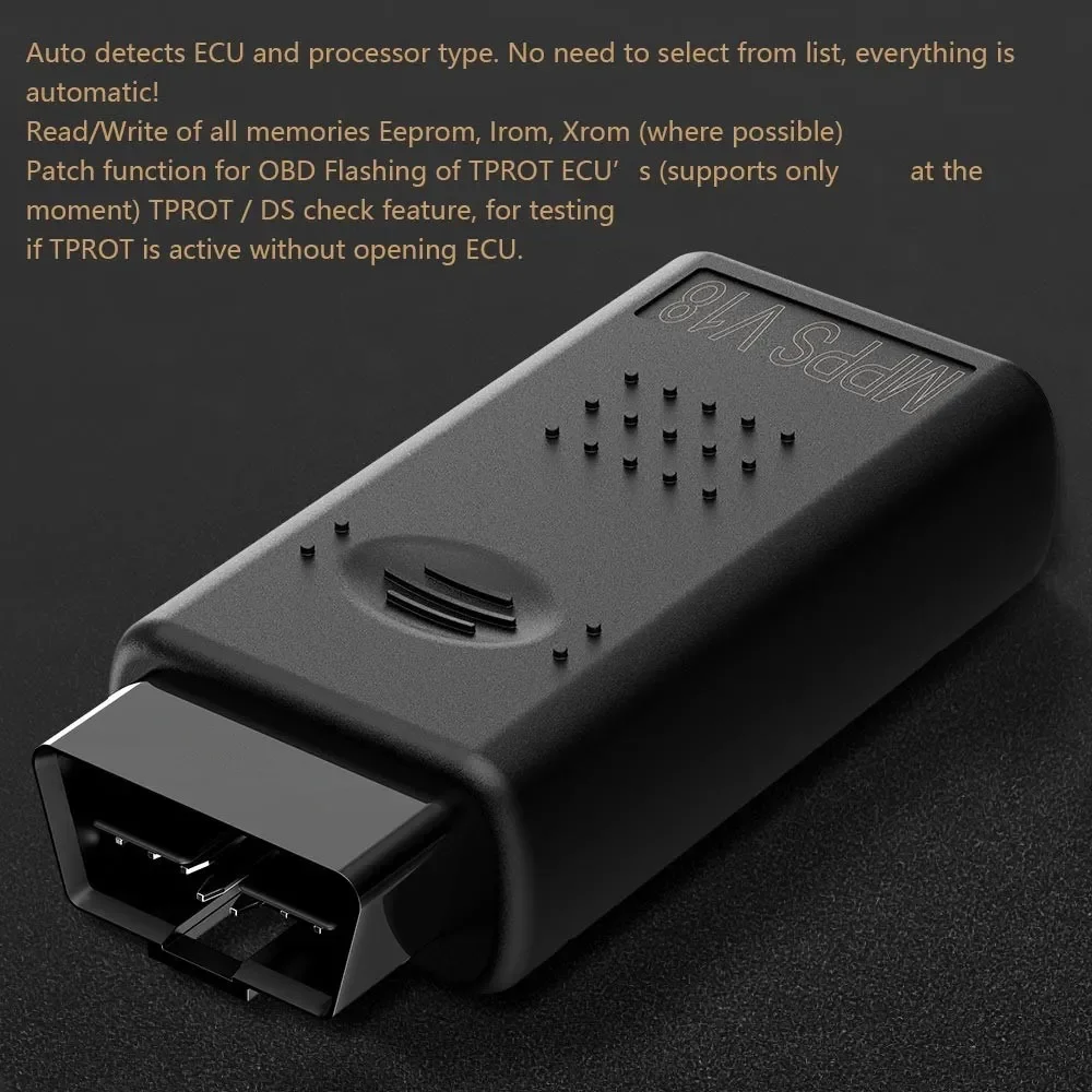 Newest MPPS V18 Ecu Chip Tuning Scanner For Edc15 Edc16 Edc17 Inkl Checksum Support Multi-languages Mpps V18 Ecu Scanner