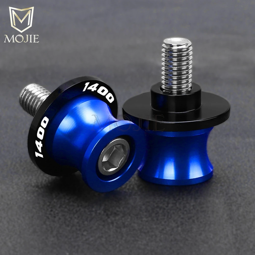 Motorcycle 8MM Stand Screws CNC Aluminum Swingarm Slider Spools For SUZUKI GSX1400 GSX 1400 2001 2002 2003 2004 2005 2006-2016