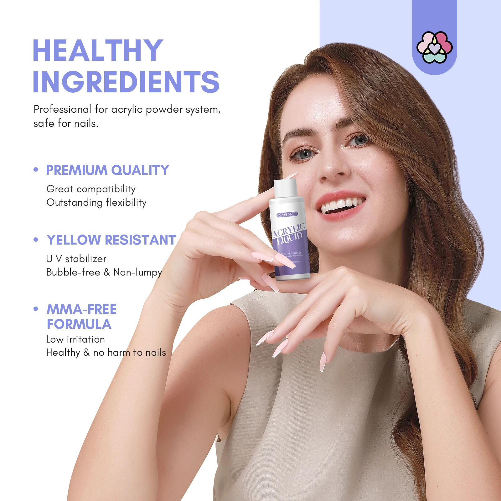 SAVILAND 4 オンス モノマー アクリル ネイル リキッド # アクリルパウダー塗布ネイルエクステンションサロン用アクリルネイルブラシキット12本