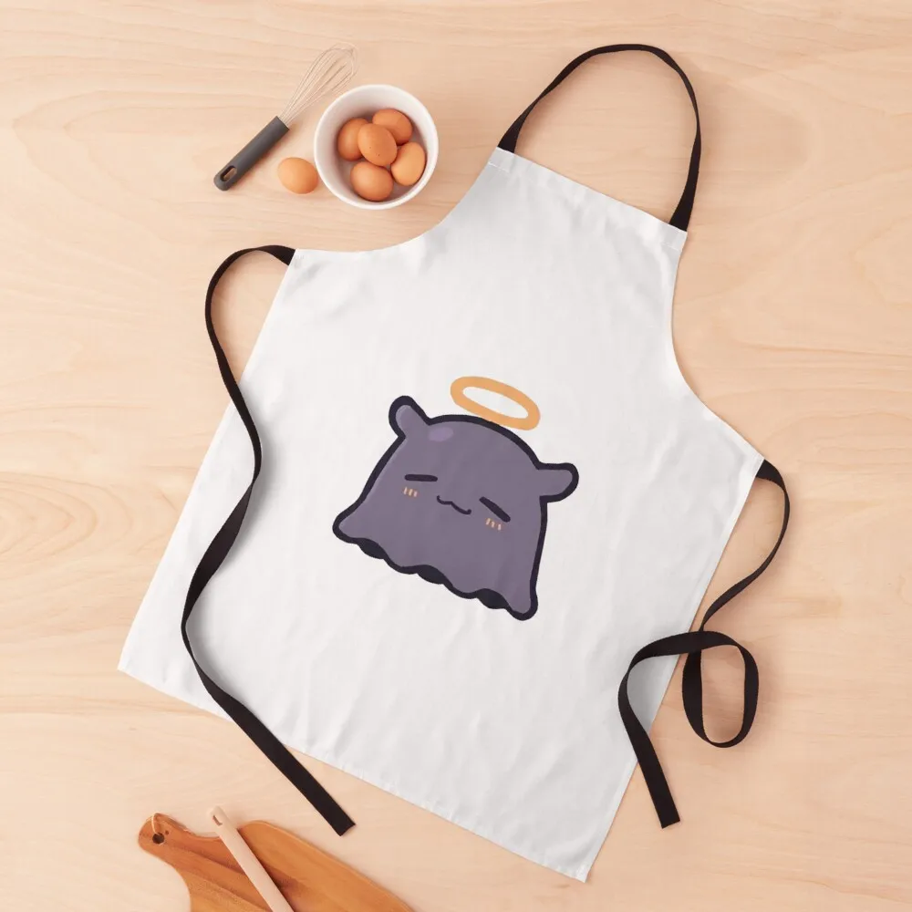 ninomae ina'nis , Hololive: Takodachi / Tako,Ninomae Ina Nis Inanis Drooling Chibi Apron Men gift with personal logo Apron