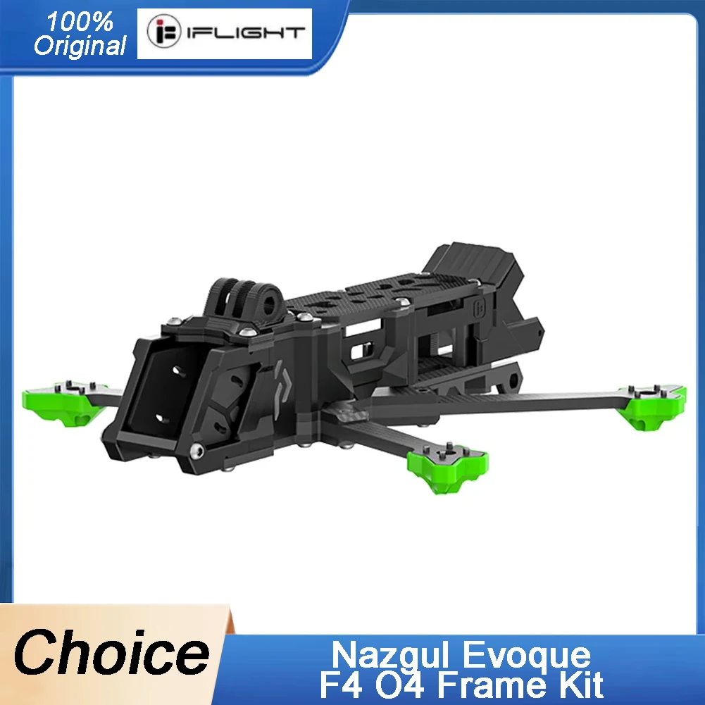 

OverShoot iFlight Nazgul Evoque F4 O4 Frame Kit F4D（DeadCat）185mm Wheelbase with 4mm Arm for RC FPV Racing Drone