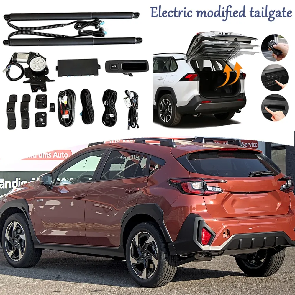 

Подходит для Subaru Crosstrek XV 2024 2025 2026, модернизированный комплект задней двери, модифицированная система багажника с электрической подъемной дверью, поддержка пульта дистанционного управления