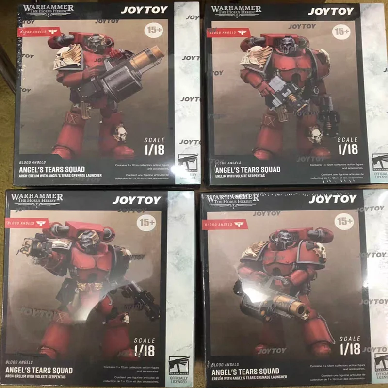 JOYTOY Warhammer The Horus Heresy Blood Angels Angel's Tears Squad, Figuras de Acción Articuladas Coleccionables a Escala 1:18 para fans