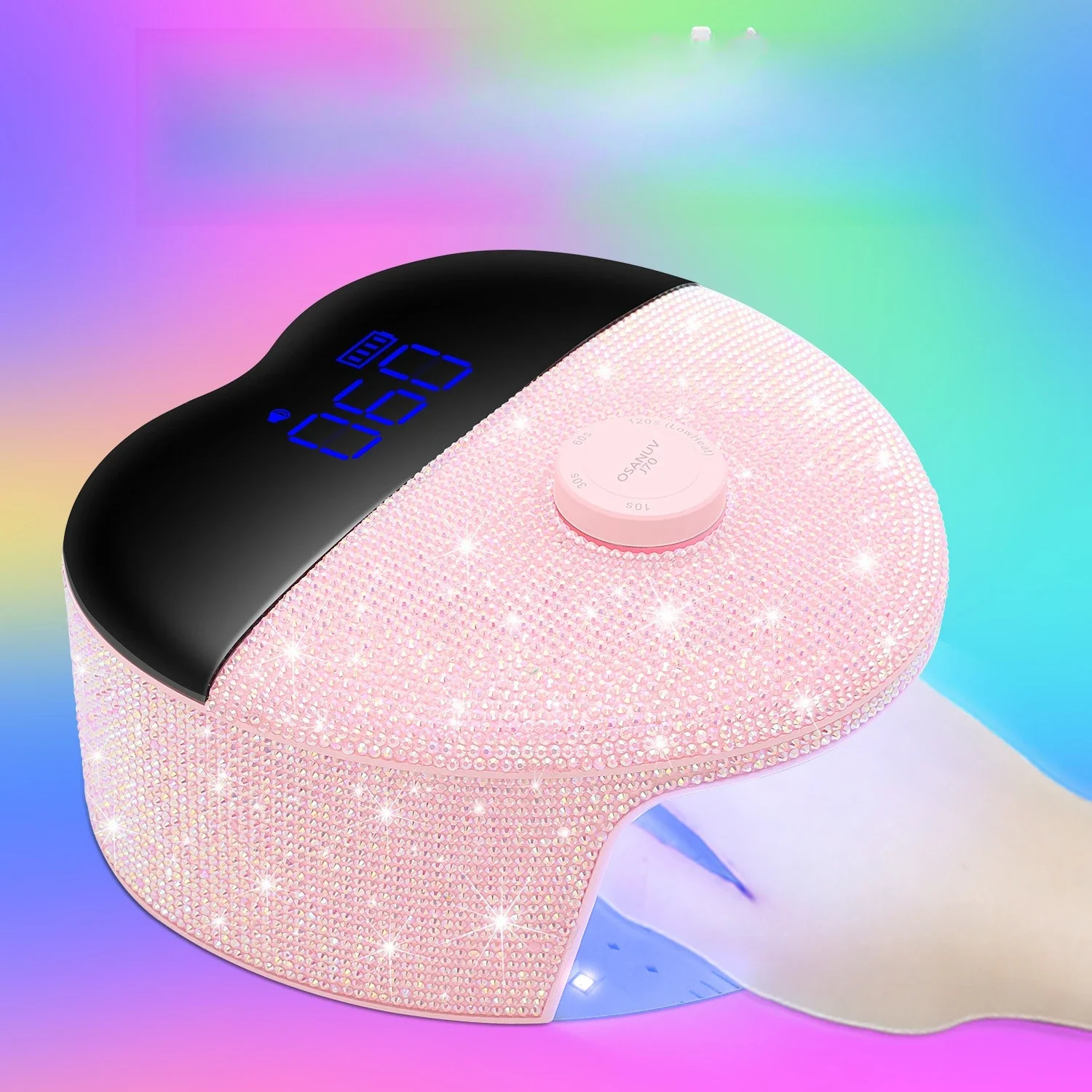 New Cross-Border Diamond Style UV LED Nail Phototherapy Lamp Rechargeable Gel Polish Baking Dryer