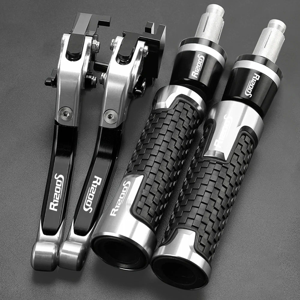 For BMW R1200S R 1200 S 2006 2007 2008 Motorcycle Accessories CNC Brake Handle Adjustable Brake Clutch Levers Handbar End Grips