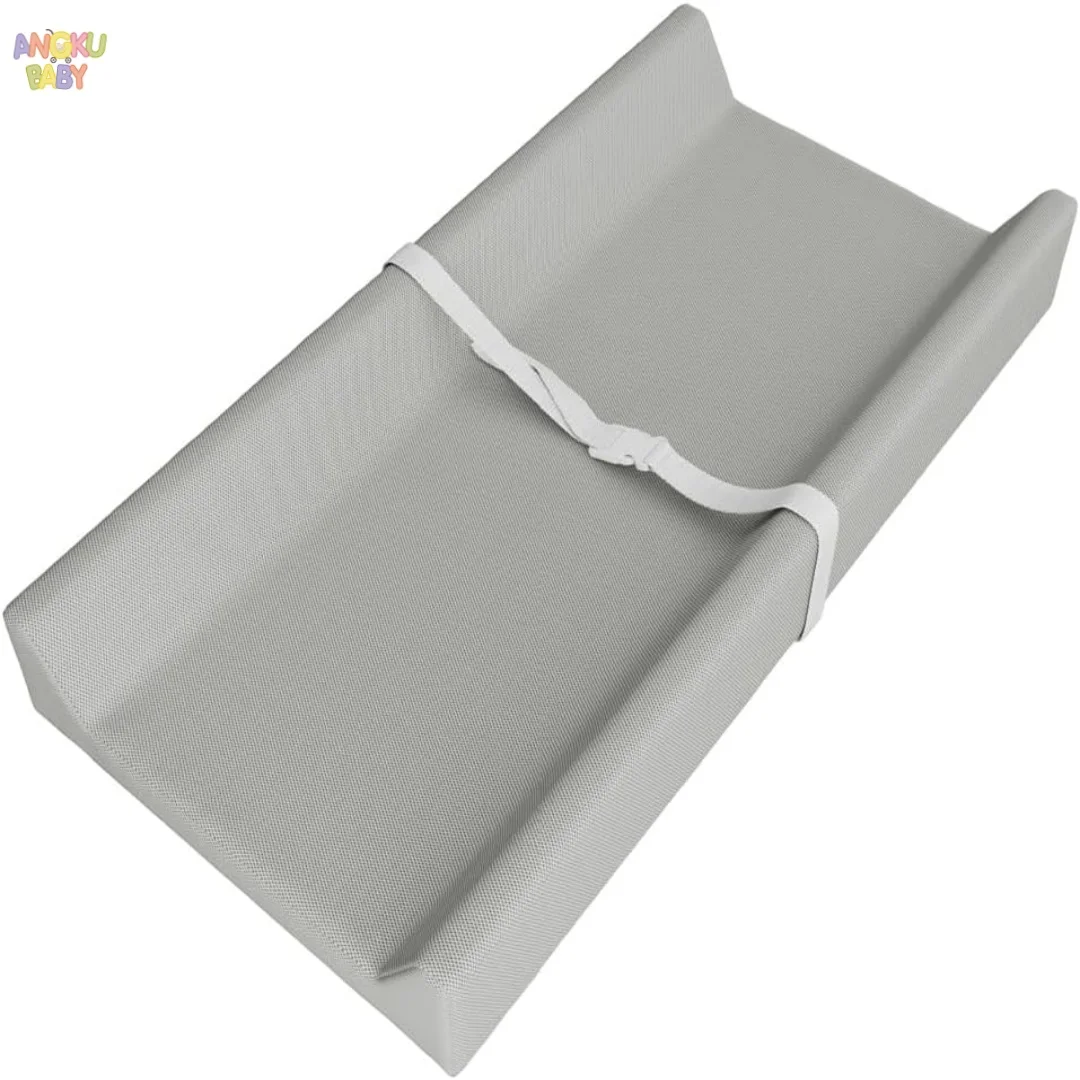 Portable Baby Changing Pad Waterproof PU Newborn Baby Changing Mat Anti-Roll Diaper Changer Mattress for Nursery Changing Table