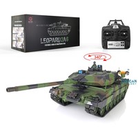 2.4Ghz Heng Long 1/16 Scale 7.0 Plastic Ver Leopard2A6 RTR RC Tank Model 3889 RC Panzer Vehicle TH17573