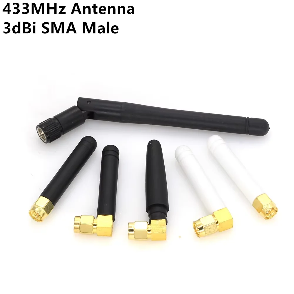 2PCS 433MHz Antenna 3dBi SMA Male Connector 433 MHz Directional Antenna 433M Waterproof Antenne for LoRaWAN