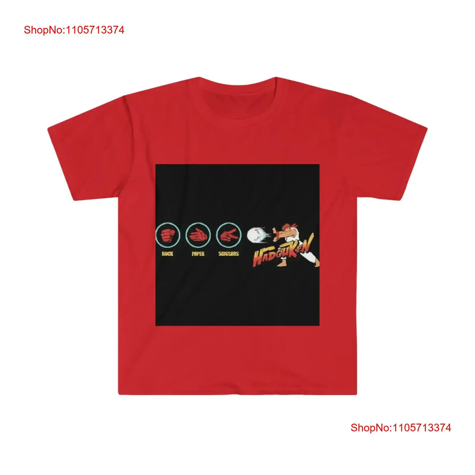 Rock Paper Scissors Hadouken Ryu Funny T Shirt Sarcastic Softstyle vintage Washed Casual Stylish streetwear Comfortable