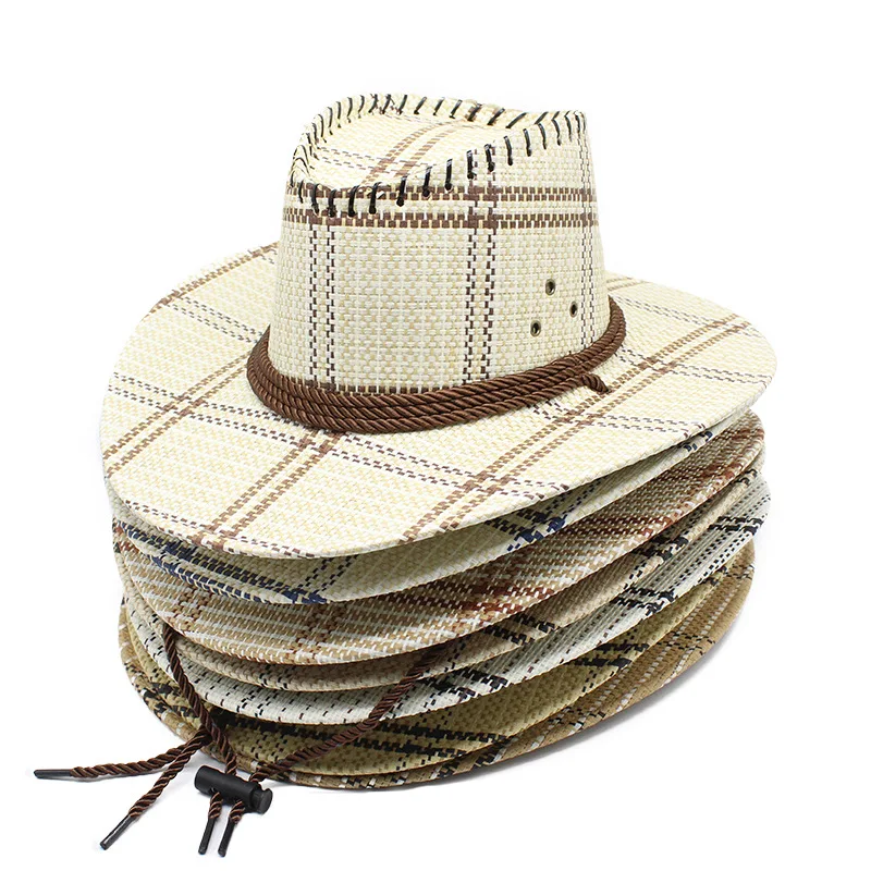 New Spring And Summer British Style Western Cowboy Hat Men And Women Outdoor Seaside Hat Lmn-492