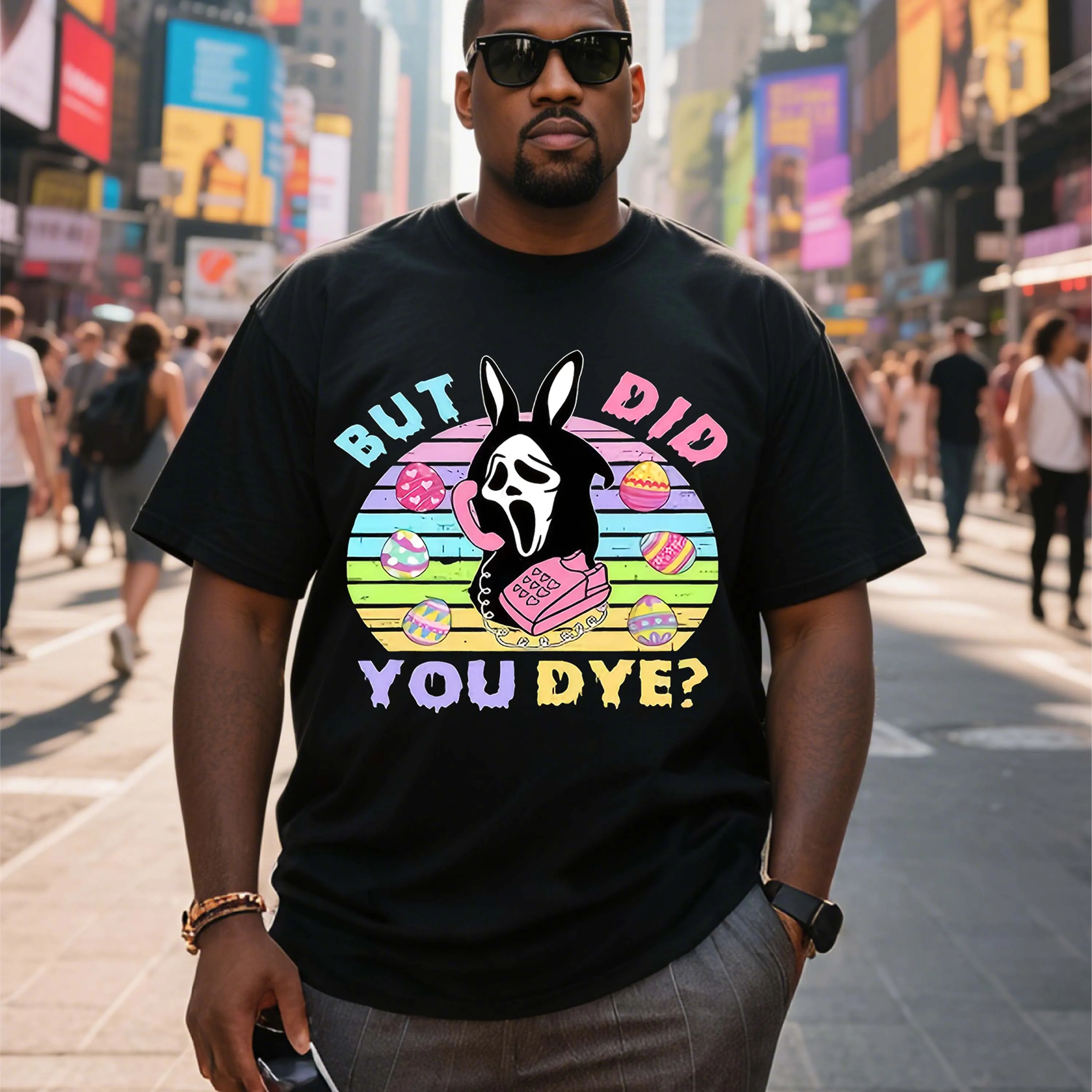 Мужская футболка больших размеров, черная с круглым вырезом из чистого хлопка, подходит для верхней одежды весной и летом, повседневная и удобная