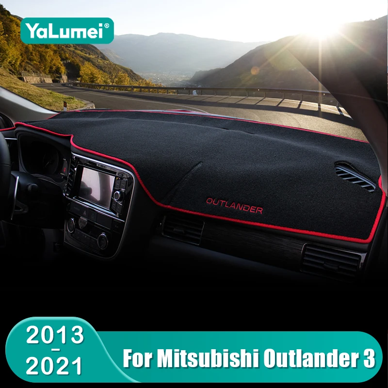 Abaiwai For Mitsubishi Outlander 3 2013 2014 2015 2016 2017 2018 2019 2020 2021 Car Dashboard Sun Shade 3d Non-slip Mat Parts