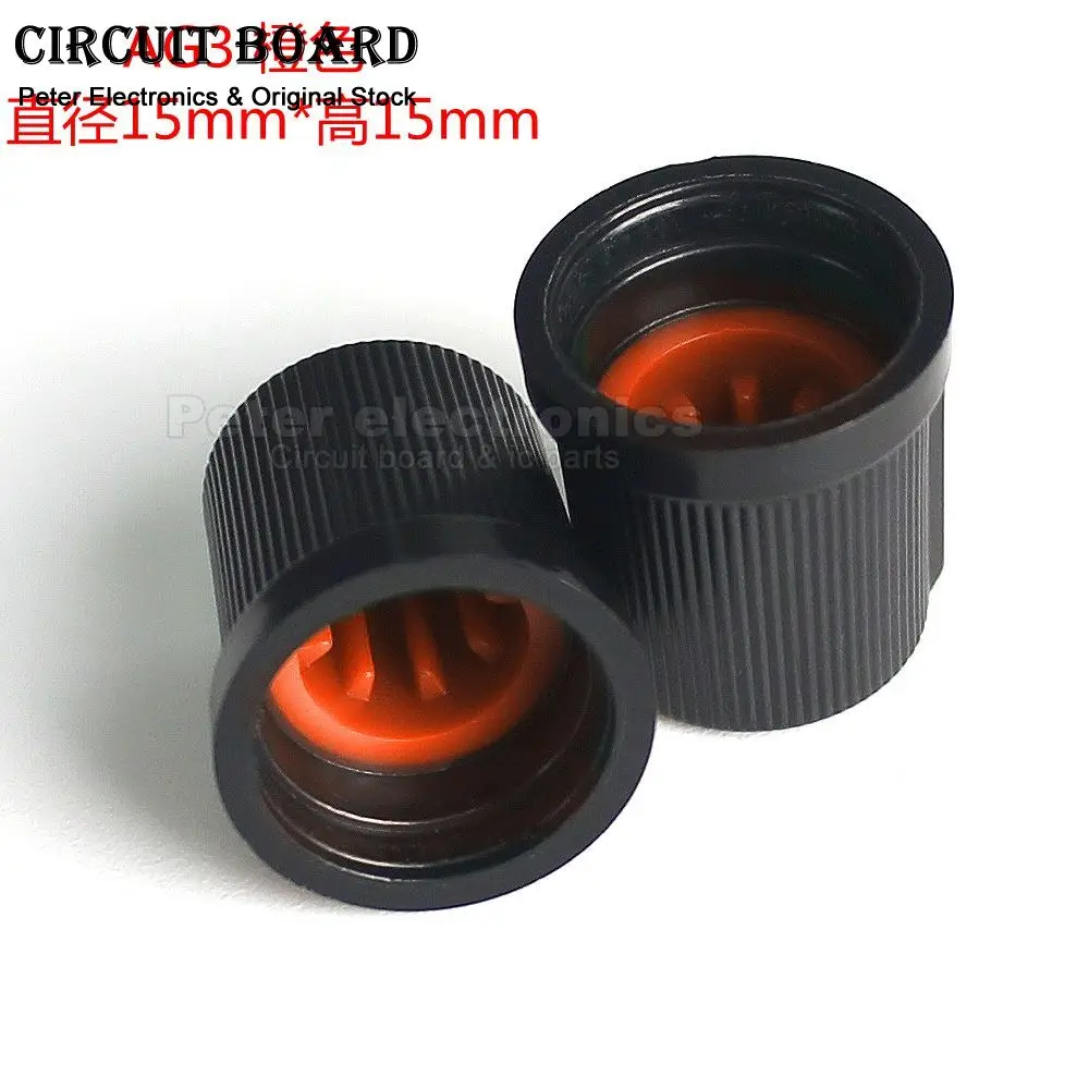 10pcs AG3 Switch Hat Cap WH148 RV09 EC11 Plastic Rotary Switch Knob 15*17mm Shaft 6MM Potentiometer Power Amplifier icpart