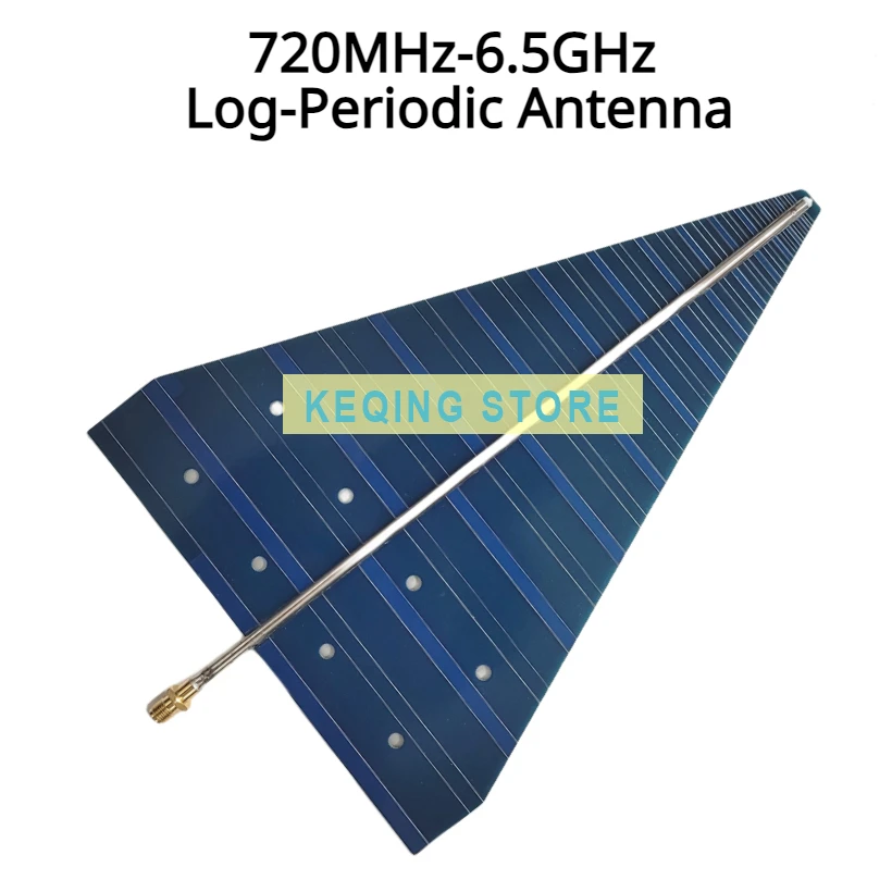 720MHz-6.5GHz Log-Periodic Antenna EMC Wideband RF High Gain UWB Direction Finding Positioning