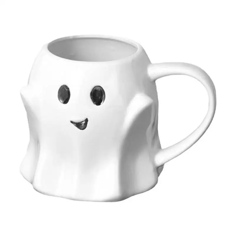 Cute Ghost Mug Halloween Ghost Mug Ghost Milk Mug Ghost Mug Creative Halloween Mugs Ghost Shaped Cup Ceramic Ghost Mug Decor