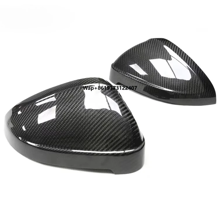 

High Quality Car Mirror Cap Suitable For A4 Rs4 S4 B9 A5 Rs5 Dry Carbon Fiber Replacement Rearview Mirror Cover