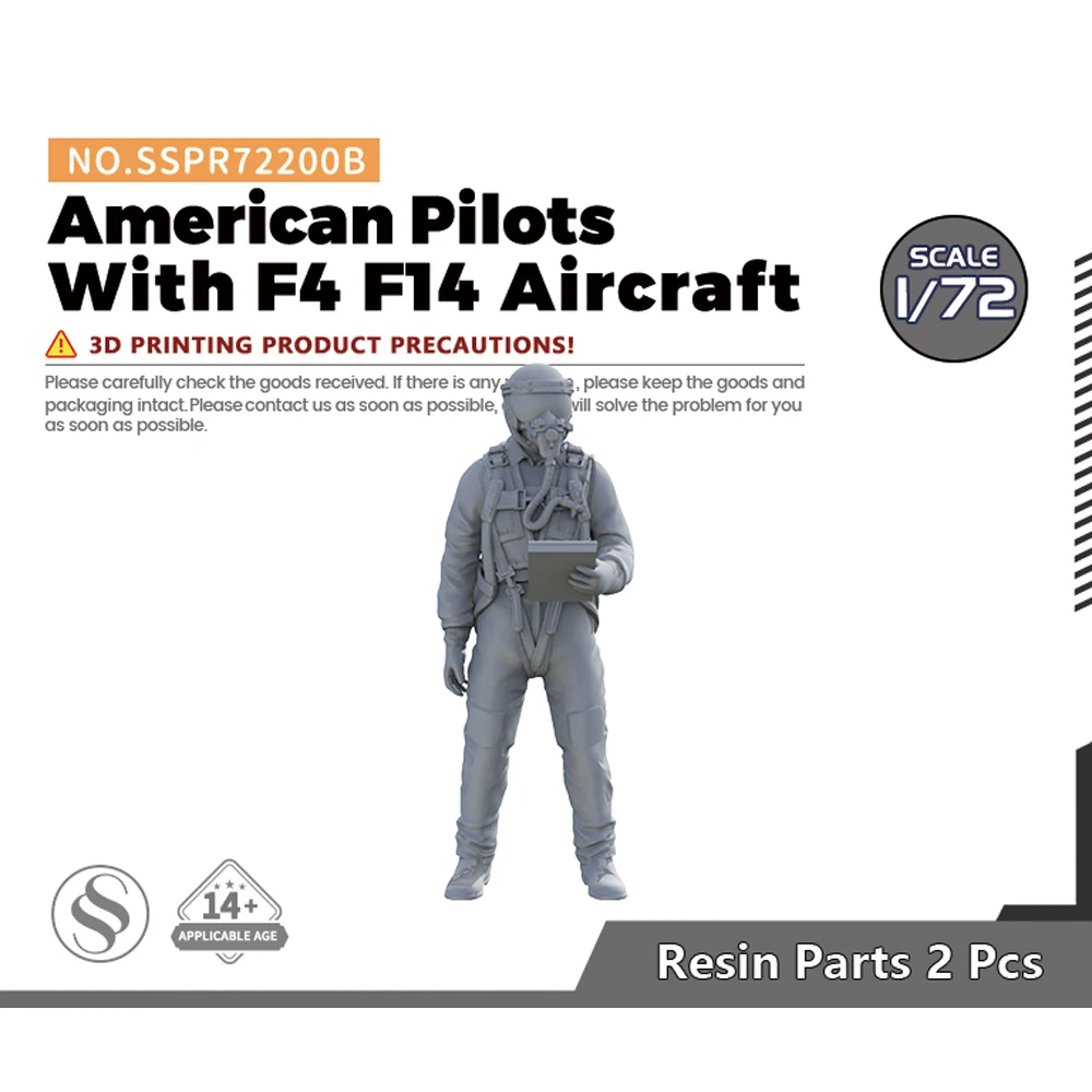 SSMODEL SSPR200B 1/32 1/48 1/72 1/144 Modern American Pilots With F4 F14 Aircraft