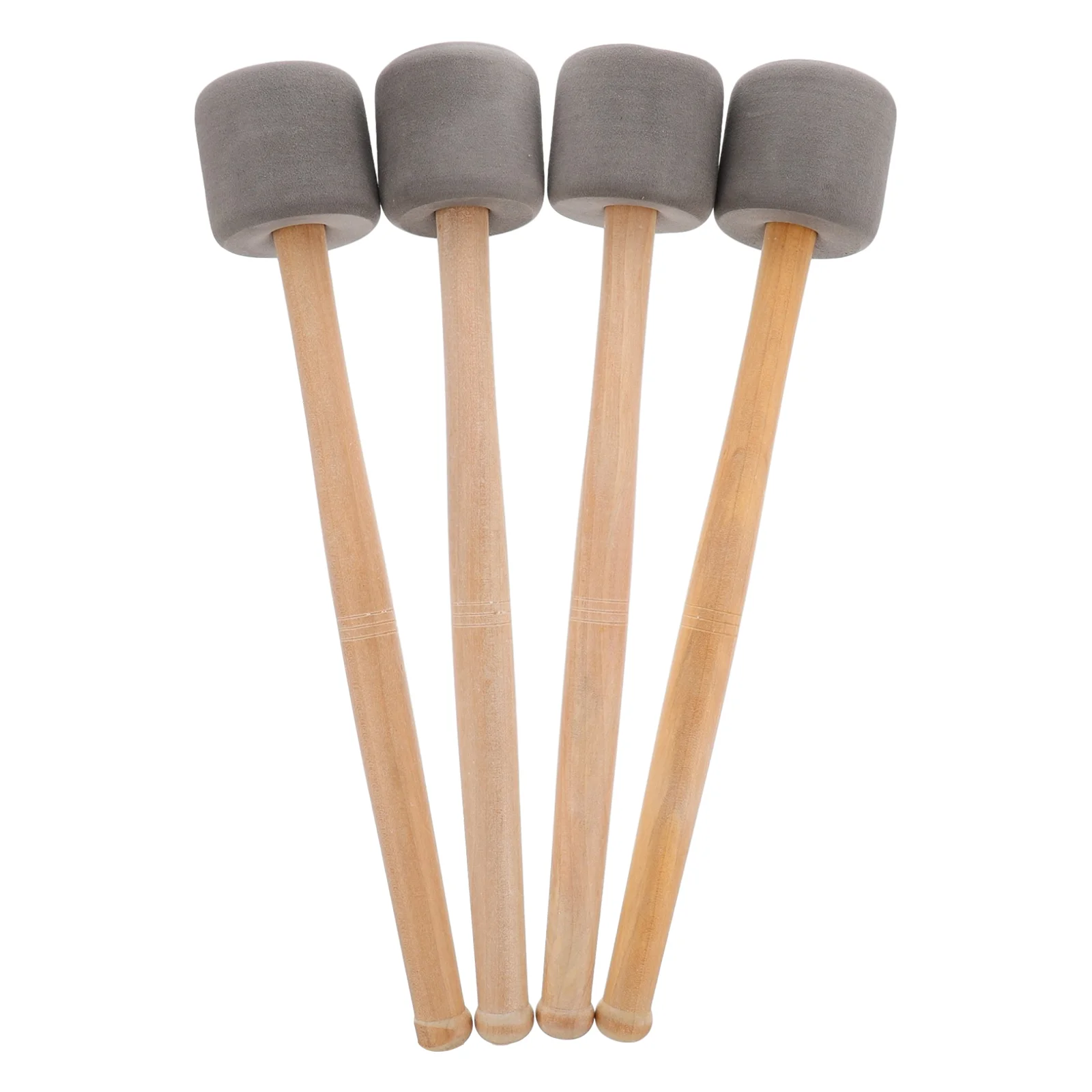 

4 Pcs Instruments Foam Drumstick Drumsticks for Bass with Wood Handle Percussion