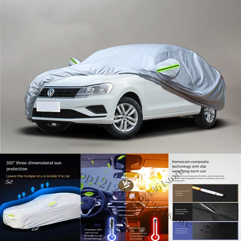 

For Volkswagen JETTA fit Outdoor Protection Full Car Covers Snow Cover Sunshade Waterproof Dustproof Exterior Car cover