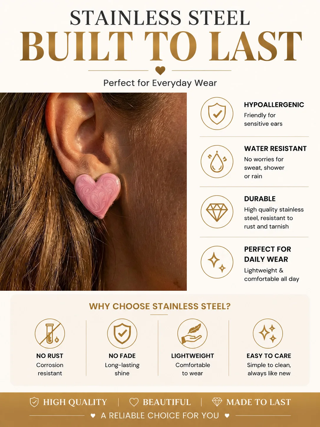 12 Pairs Random Style Stud Hoop Earrings Set for Women, Share with Best Friend Jewelry, Hypoallergenic Gift for Her