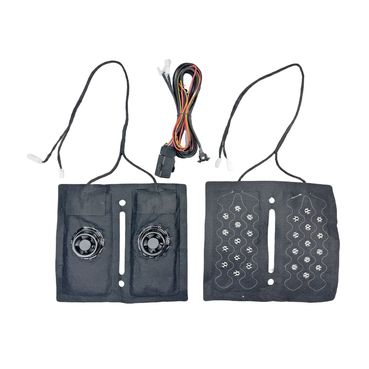 automobile four season car interior fan air cooling ventilation and round switch seat heated heating cushion cover warm support